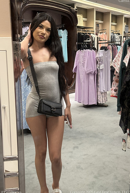 Delicious Babe Camila Posing Naked By A Car