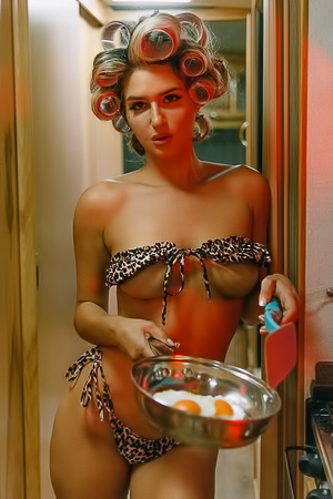 Goddess Housewife Kayci Darko Cooking Nude