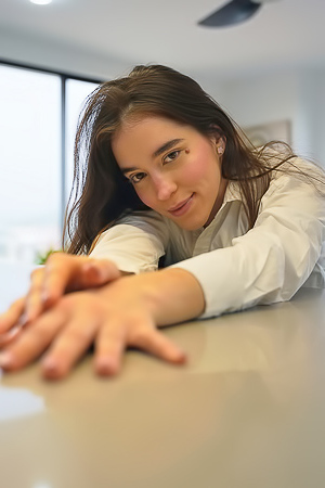 Pink Panties On Karolin Gomez