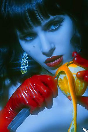 Carolina Ballesteros Waits In Silk, Anticipating A Passion-Fueled Rendezvous